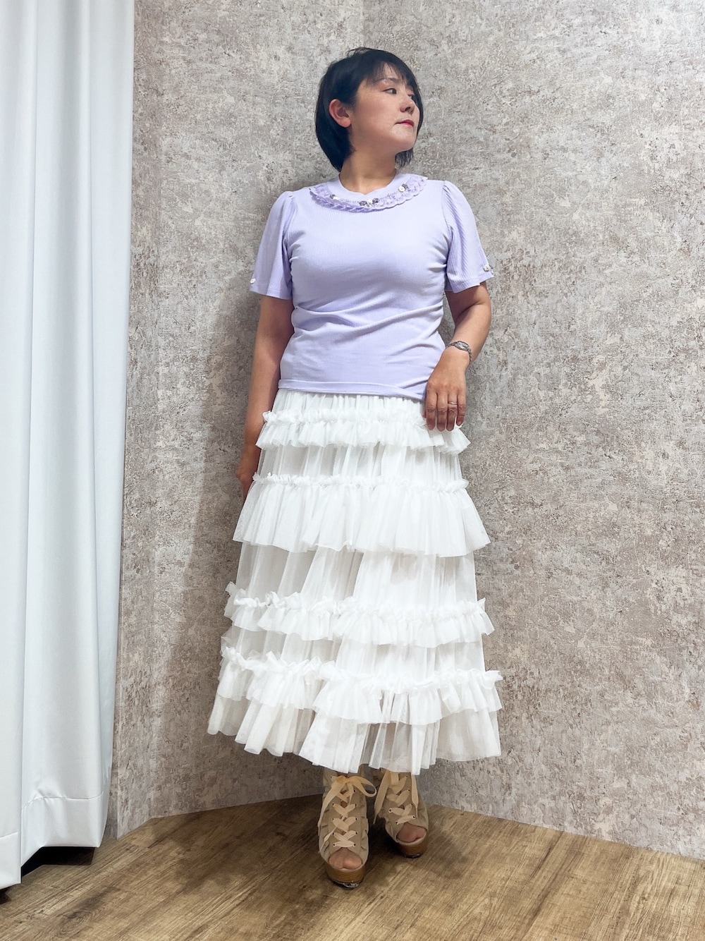 ジョーさんの「レースアップブーサン（axes femme）」を使ったコーディネートの1枚目の写真