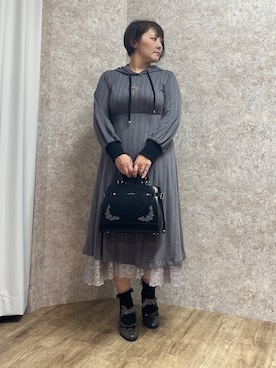 「アイテム（ボストンバッグ）」を使った、ジョーさん（レディース・161cm）の秋コーディネート