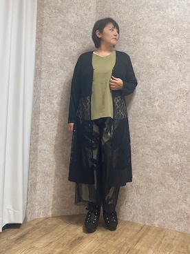 「アイテム（カーディガン/ボレロ）」を使った、ジョーさん（レディース・161cm）の夏コーディネート