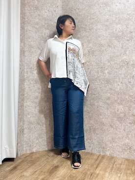 「axes femme（アクシーズファム）のアイテム（パンツ）」を使った、ジョーさん（レディース・161cm）の夏コーディネート