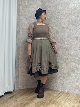 「アイテム（ブーツ）」を使った、ジョーさん（レディース・161cm）の夏コーディネート