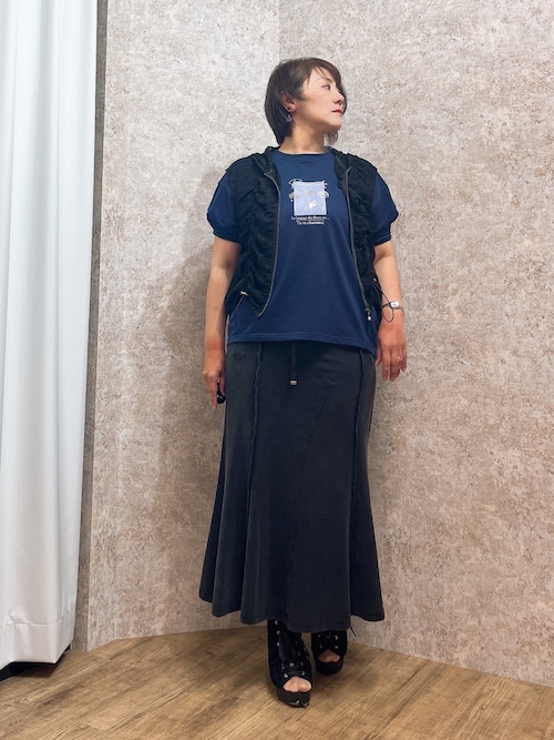 プリントコクーントレーナー（Tシャツ/カットソー）｜axes femme