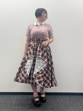 「アイテム（パンプス）」を使った、ジョーさん（レディース・161cm）の夏コーディネート
