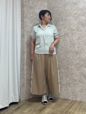 「アイテム（タンクトップ）」を使った、ジョーさん（レディース・161cm）の夏コーディネート