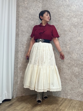 「キレイめコーデ」｜「アイテム（ブーツ）」を使った、ジョーさん（レディース・161cm）の夏コーディネート