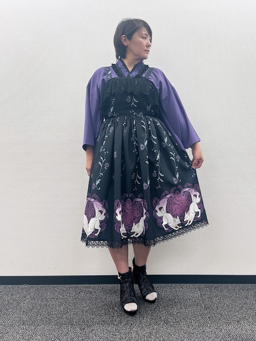 新品タグ付アクシーズファムシャルミエールChalmiere和風ブラウス★パープル 和風ブラウス | Chalmiere │ axes femme onlineshop
