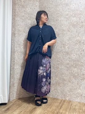 「axes femme（アクシーズファム）のアイテム（サンダル）」を使った、ジョーさん（レディース・161cm）の夏コーディネート