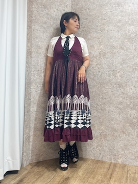 「axes femme（アクシーズファム）のアイテム（サンダル）」を使った、ジョーさん（レディース・161cm）の夏コーディネート