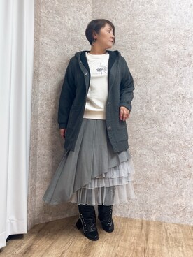 「トレーナー」｜ジョーさん（レディース・161cm）の秋コーディネート