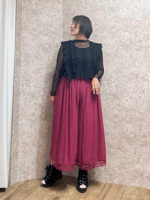 タグ付き✨ axes femme バック編上げ サイドリボン ベスト サイドリボンフリルベスト | axes femme | axes femme online shop