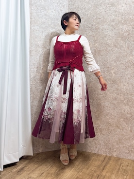 「axes femme（アクシーズファム）のアイテム（ニット/セーター）」を使った、ジョーさん（レディース・161cm）の春コーディネート