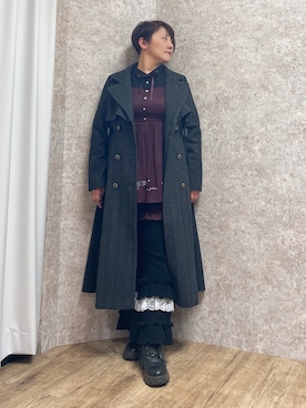 「アイテム（ワンピース/ドレス）」を使った、ジョーさん（レディース・161cm）の秋コーディネート