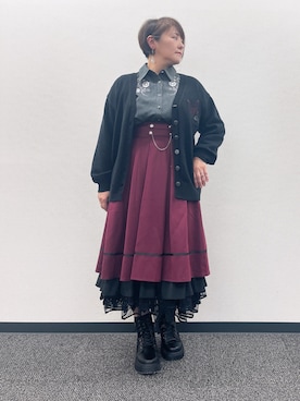 「アイテム（テーラードジャケット）」を使った、ジョーさん（レディース・161cm）の秋コーディネート