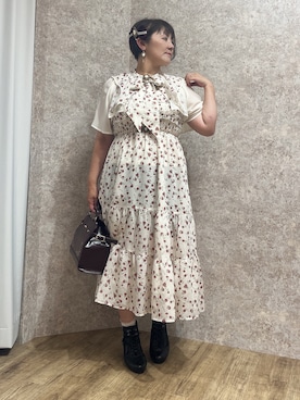 「アイテム（チャーム）」を使った、ジョーさん（レディース・161cm）の夏コーディネート
