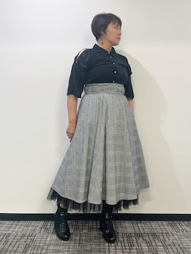 「アイテム（タンクトップ）」を使った、ジョーさん（レディース・161cm）の夏コーディネート