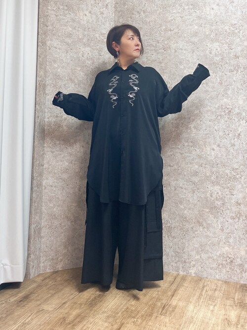 [9月末までセール]アクシーズ　REZEN 彼岸花レイヤード袴パンツ 彼岸花レイヤード袴パンツ | REZEN | axes femme online shop