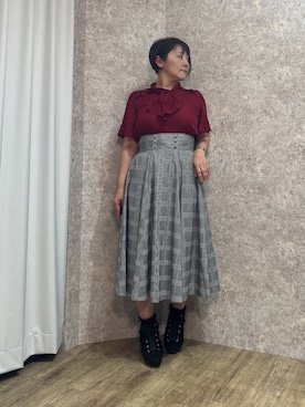 「axes femme（アクシーズファム）のアイテム」を使った、ジョーさん（レディース・161cm）の夏コーディネート