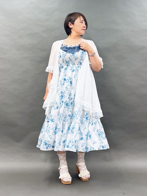 カップ付き蝶々レースキャミ（キャミソール）｜axes femme