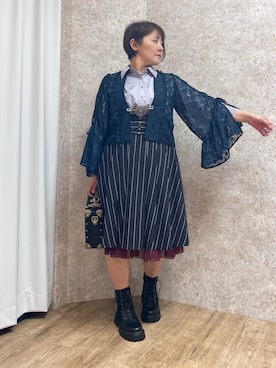 レア　新品未使用　アクシーズ　ゴブラン風PTミドルスカート　淡ピンク　Ｍ axes femme | axes femme online shop |