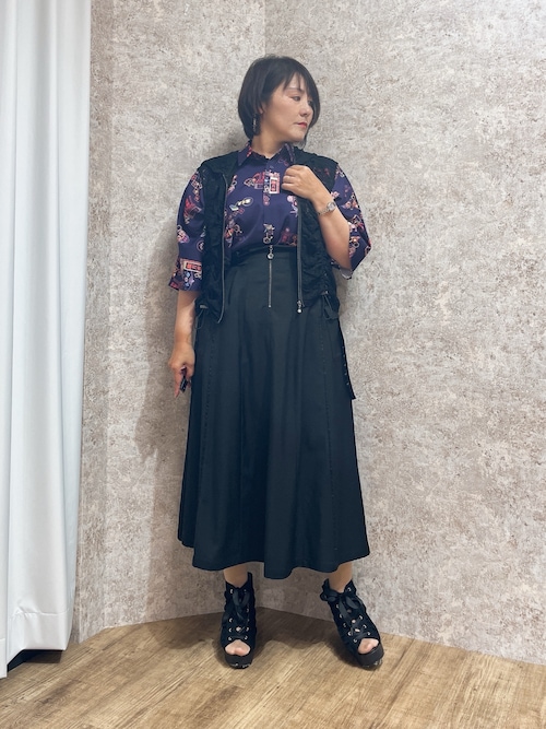アクシーズファム スカート axes femme フィッシュテール×ジップスカート[品番：IGAW0006559]｜axes