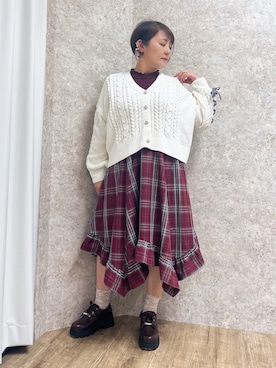 「アイテム（パンプス）」を使った、ジョーさん（レディース・161cm）の秋コーディネート