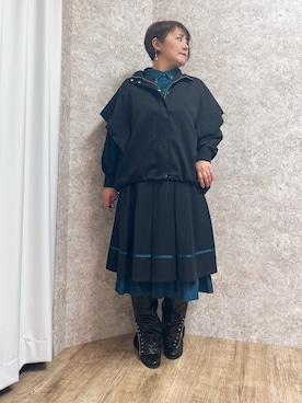 「アイテム（その他アウター）」を使った、ジョーさん（レディース・161cm）の秋コーディネート