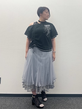 「axes femme（アクシーズファム）のアイテム」を使った、ジョーさん（レディース・161cm）の夏コーディネート