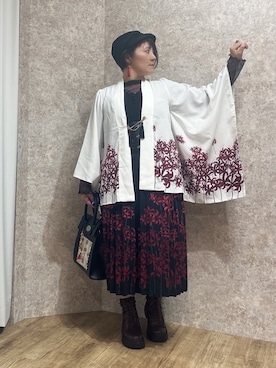 「アイテム（チャーム）」を使った、ジョーさん（レディース・161cm）の夏コーディネート