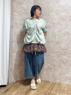 「axes femme（アクシーズファム）のアイテム（スカート）」を使った、ジョーさん（レディース・161cm）の夏コーディネート