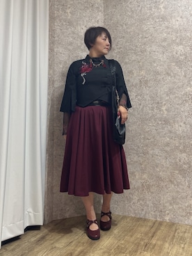 「axes femme（アクシーズファム）のタテ型ビッグリボントート（トートバッグ）」を使った、ジョーさん（レディース・161cm）の夏コーディネート