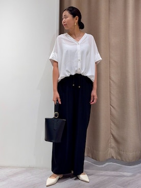 「アイテム（トップス）」を使った、Mikiさん（レディース・163cm・40代）の夏コーディネート