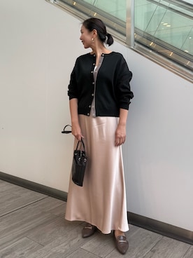 「アイテム（バッグ）」を使った、Mikiさん（レディース・163cm・40代）の夏コーディネート