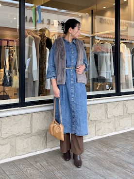 「Jena espace merveilleux（ジェナ　エスパスメルヴェイユ）のアイテム（その他パンツ）」を使った、Mikiさん（レディース・163cm）の秋コーディネート