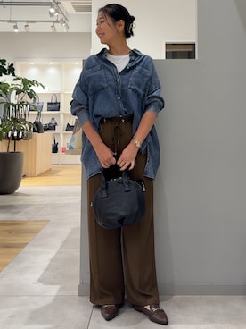 「Jena espace merveilleux（ジェナ　エスパスメルヴェイユ）のアイテム（その他パンツ）」を使った、Mikiさん（レディース・163cm）の秋コーディネート