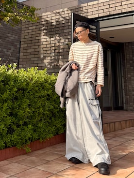 「アイテム（その他シューズ）」を使った、jinnnさん（メンズ・174cm）の秋コーディネート