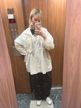「NICE CLAUP（ナイスクラップ）のアイテム（ジャケット/アウター）」を使った、shiori85516さん（レディース・165cm）の夏コーディネート