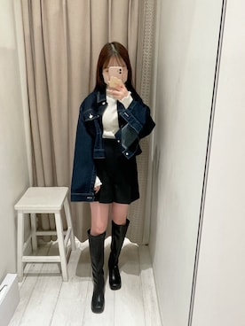 「ショーパン」｜yuriさん（レディース・152cm）の冬コーディネート