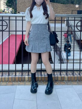 「春服デビュー宣言」｜「アイテム（スカート）」を使った、yuriさん（レディース・152cm）の春コーディネート