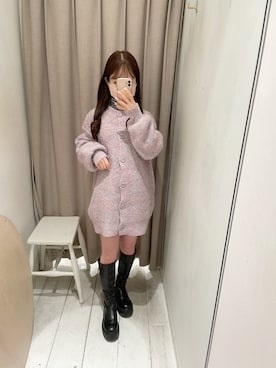 「タートルネック」｜「アイテム（カーディガン/ボレロ）」を使った、yuriさん（レディース・152cm）の秋コーディネート