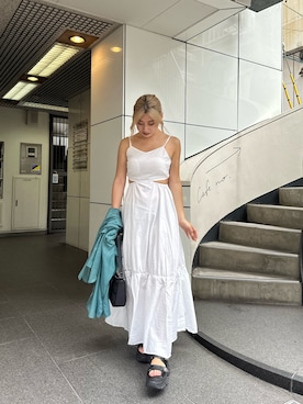 原田玲奈さん（レディース・153cm）の春コーディネート