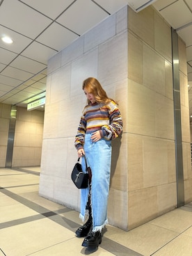 「エブリス」｜原田玲奈さん（レディース・153cm）の秋コーディネート