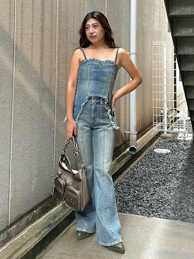 原田玲奈さん(レディース・153cm)の夏コーディネート