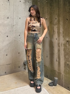 原田玲奈さん（レディース・153cm）の夏コーディネート