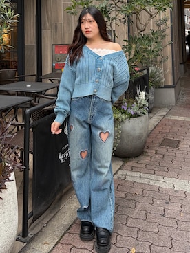 原田玲奈さん（レディース・153cm）の春コーディネート