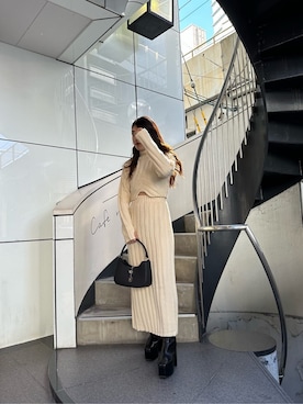 原田玲奈さん(レディース・153cm)の秋コーディネート