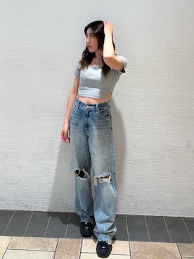 原田玲奈さん（レディース・153cm）の春コーディネート