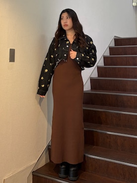 原田玲奈さん（レディース・153cm）の春コーディネート