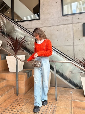 原田玲奈さん（レディース・153cm）の冬コーディネート