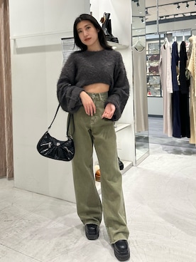 原田玲奈さん(レディース・153cm)の冬コーディネート