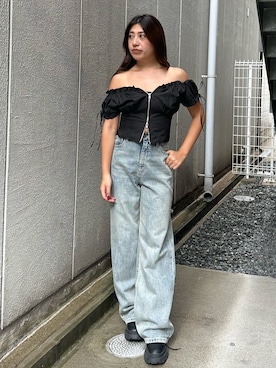 原田玲奈さん(レディース・153cm)の夏コーディネート